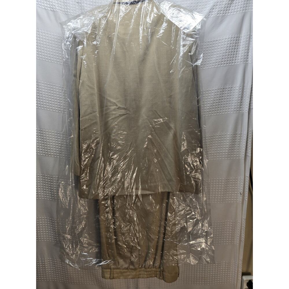 Sag Harbor Petite Size 8p Suit Blazer Pants Beige - Picture 4 of 4